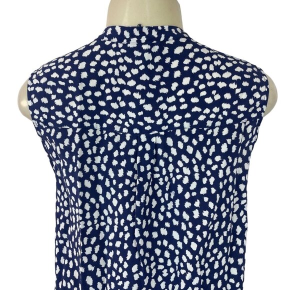 Joie Women's Navy Blue Sleeveless Blouse Sz M - NWT - Picture 6 of 10